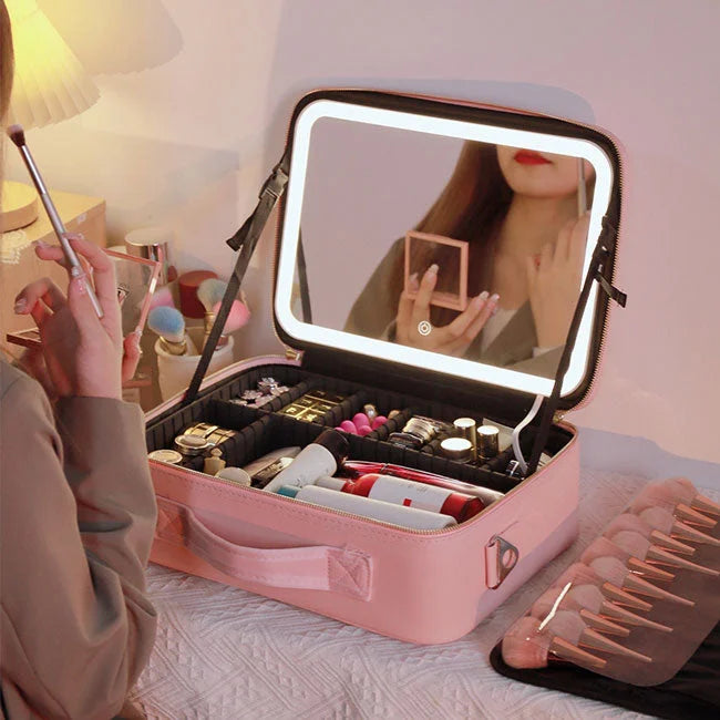 Trousse Maquillage à LED Miroir